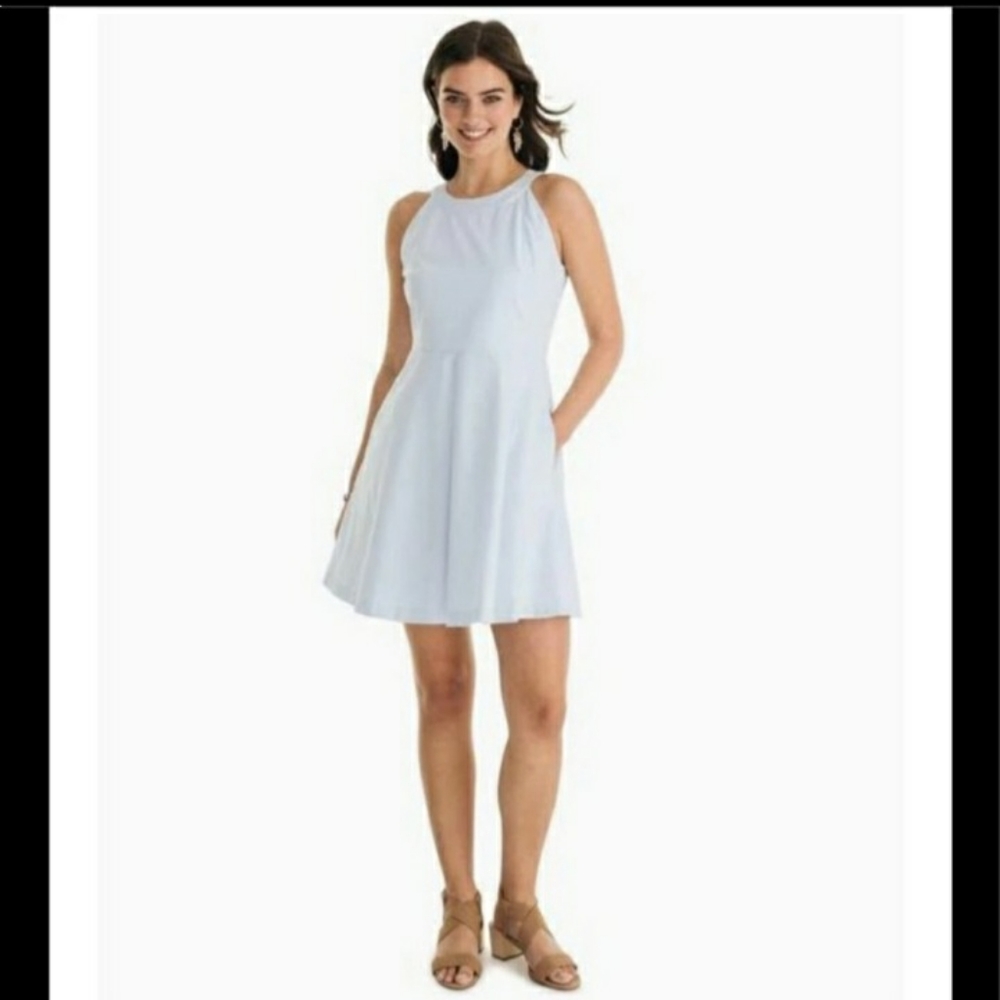 SOUTHERN TIDE blue and white dress